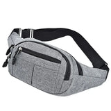 Riolio Men Women Fashion Waist Bag Casual Fanny Pack Purse Large Phone Belt Bag Pouch Canvas Outdoor Travel Phone Bag Banana Hip Bags