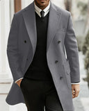Riolio  Modern Man Trench Coat Customized Full Man Terno Fashion Notched Lapel Double Breasted Elegant Men's Winter Jacket Men Jacket
