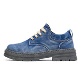 Riolio  New Spring Autumn Denim Work Shoes Large Casual Single Shoes Outdoor Mountaineering Shoes
