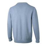 Riolio New Japanese Retro Men Sweater Luxury Trendy Plaid Patchwork V Neck Knit Solid Color Pullover Leisure Loose Long Sleeve Knitwear