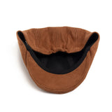 Riolio New Suede Autumn Winter Beret Fashion Vintage Men Women Newsboy Hat Casual Flat Visor Cap Berets For 54-58cm Head Circum Ference