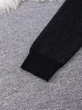 Riolio  New Popular Autumn and Winter Simple Kitten Jacquard Double-Sided Pattern Pullover Sweater Casual Round Neck Knitted Men's Pullover