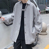 Riolio  Men's Trendy Outerwear Ins Men's Trendy Cool Loose New Outerwear Woolen Jacket Men's Outerwear