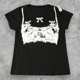 Riolio Harajuku Vintage Punk Gothic Strap Print Graphic T Shirts Gothic Y2k Tops Oversized T Shirt Pro Choice Streetwear Men Clothing