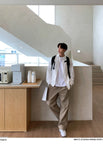 Riolio Korean Style High-end Straight-leg Casual Pants Men's Spring Summer Loose Trousers American 2025 New Trendy Wide-leg Pants Chic