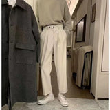 Men's Clothing Silky Feeling Handsome Fashion Casual Trend Korean Version Youth Suit Pants