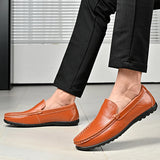 Riolio  Men Shoes Casual Luxury Brand Formal Mens Loafers Moccasins Italian Breathable Slip on Male Boat Shoes Plus Size 46