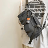 Riolio  Multi-functional Shoulder Bag - Stylish, Cool and Commuting Backpack for Men and Women, Japanese Style Casual Chest Bag