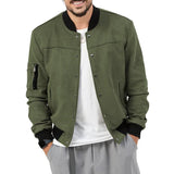 Riolio  Autumn/Winter Suede Men's Button Cardigan Jacket Casual American