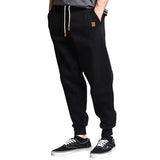 Riolio  New European and American Men's Winter Fleece Training Sports Pants Leggings Men's Sports Fitness Pants Sweatpants
