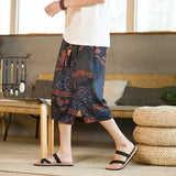 Riolio  Summer Casual Loose Over-knee Men Trendy Casual Harun Thin Beach Pants
