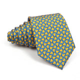 Riolio  High Quality Classic Men's 7.5cm Tie Soft Smooth Green Blue Colorful Paisley Flower Necktie Daily Wear Business Accessories Gift