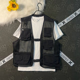 Riolio Men's Summer Thin Me Vest Breathable Outdoor Casual Fiing Vest Multi-ket Photoaphy Lightweight V-Ne Zipper Closure
