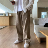Riolio Korean Style High-end Straight-leg Casual Pants Men's Spring Summer Loose Trousers American 2025 New Trendy Wide-leg Pants Chic