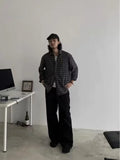 Riolio Classic Retro Japanese Sle Plaid irt Loose Casual ex Spring Autumn Thin Outerwear Long Sve Polyester Fiber