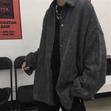 Riolio  Men's Trendy Outerwear Ins Men's Trendy Cool Loose New Outerwear Woolen Jacket Men's Outerwear