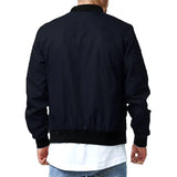 Riolio Men's Pilot Jacket Spring and Autumn Leisure Trend Large Size Men's Zipper Jacket