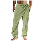 Riolio Men'S Casual Pants Men'S Breathable Loose Beach Cotton Patch Men Elastic Camping Hiking Fishing Climbing Outdoor Sports Trousers