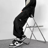 Riolio New Outdoor Multi-pocket Cargo Pants For Men Autumn Casual Drawstring Baggy Wide-leg Trousers Hip Hop Fashion Pantalones Hombre