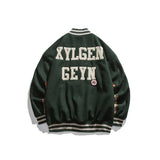 Riolio  Vintage Varsity Jacket Men Embroidered Bomber Jacket Women Youth Campus Spring Autumn Baseball Jackets Men Clothes