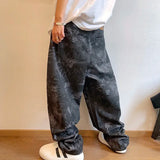 Riolio  New Men Chic Snake Print Streetwear Jeans Male Designer Brand Casual Denim Pants Popular American Graphic Hip Pop Denim Trousers