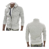 Riolio Hoodie Fleece Cardigan Hooded Coat Men's Hoodies Sweatshirts Pullover For Male Hoody Sweatshirt