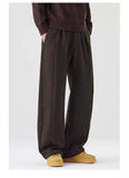 Riolio  Men's Wide Leg Trousers High Waist Relaxed Fit Casual Pants