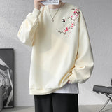 Riolio Embroidered Sweatshirt Man Pullovers New In Sweatshirts Harajuku Long Sleeve Korean Clothing Reviews Many Mens Outer New