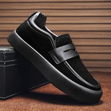 Riolio  New autumn breathable men's set of lazy shoes fashion youth casual single shoes men's shoes