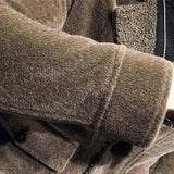 Riolio Winter Warm Fleece Jacket Men's New Fashion Solid Color Casual Thick Coat High-quality Fashion Men's Clothing Slim Woolen Coat