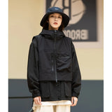 Riolio Outdoor Fiing Men's ort f-Body Workwear Vest Japanese Sle Functional ket Windbreaker Jaet