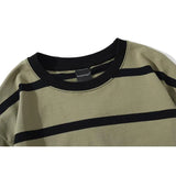 Riolio  Mew Men T Shirt Color Block Print 3 Color Optional Tee Shirts Simple High Street Basic All Match Cargo Tops Mens Streetwear