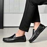 Riolio  Men Shoes Casual Luxury Brand Formal Mens Loafers Moccasins Italian Breathable Slip on Male Boat Shoes Plus Size 46