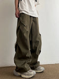 Riolio  Techwear Parachute Cargo Pants Men Hip Hop Wide Leg Trousers Male Quick Drying Streetwear Loose Oversize Korean Hip Hop