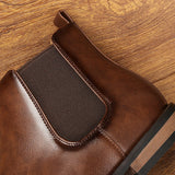 Riolio  New Chelsea Men Boots Fashion Brand Comfortable Leather Boots