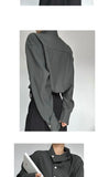 Riolio New Chinese Retro Design Niche Shirt Korean Style Fashion Trend Irregular High-end Shirt Neckline Chic Jacket Men Aesthetic