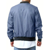 Riolio Men's Pilot Jacket Spring and Autumn Leisure Trend Large Size Men's Zipper Jacket