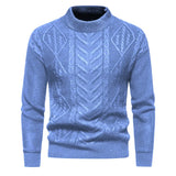 Riolio 5 Styles Autumn and Winter New Men's Sweaters Warm and Skin-friendly Elastic Sweaters Pullover Knit Sweater