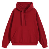 Riolio  Autumn Men's Pullover Hoodies Fashion Mens Long Sleeve Solid Color Hooded Coats Mens Sports Breathable Sweatshirts Clothing 4XL