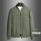 Riolio Men's Jacket Outdoors New Spring Autumn Baseball Jacket Cotton Thickened Warm Men's Jacket Casual Trendy Jacket Quality Blazer