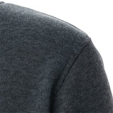 Riolio Men's casual sports zipper stand collar hoodie coat men's solid color cardigan