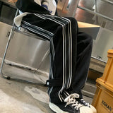 Riolio  Autumn Winter Elegant Casual Pants for Men American Street Style Fashion Loose Fit Straight Leg Men Clothing