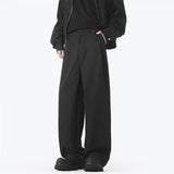 Riolio  Black Casual Pants Men Fashion Oversized Wide Leg Pants Men Streetwear Korean Loose Straight Pants Mens Baggy Beige Trousers