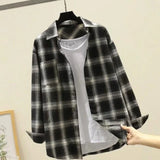 Riolio  Long Sleeve Shirts And Blouses For Men Plaid Elegant Cotton Luxury Man Tops Social Korean Style New In Hipster Spring Clothing