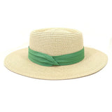 Riolio  Flat Concave Top Paper Straw Hat Spring Summer Women Men Wide Brim Beach Sun Hat Boater Style Fedora Party Cap Sombrero Hombre
