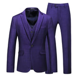 Riolio  Casual Wedding Groomsmen Suit Set Men's Business Casual Professional Three-piece Suit Comfortable Fit Cross-Border Menswear