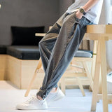 Riolio  Comfortable New Loose Men's Clothing Pockets Printing Patchwork Striped Simplicity Fashion Casual Handsome Man High Waist Pants