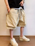 Riolio  Japanese Sle Casual Workwear orts Men's Summer Trendy Outdoor Wear Five-Quarter Loose Fit y Cargo orts