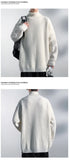 Riolio  Sweater men 2025 New Men Knitwear Solid High Neck Sweater Soft Warm Comfortable Winter Pullover Fashion Casual Warm Sweater