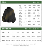 Riolio  Jacket Mens Casual Jacket Solid Stand Collar Loose Fit Zipper Autumn Coat Ribbed Cuffs Relaxed Outerwear